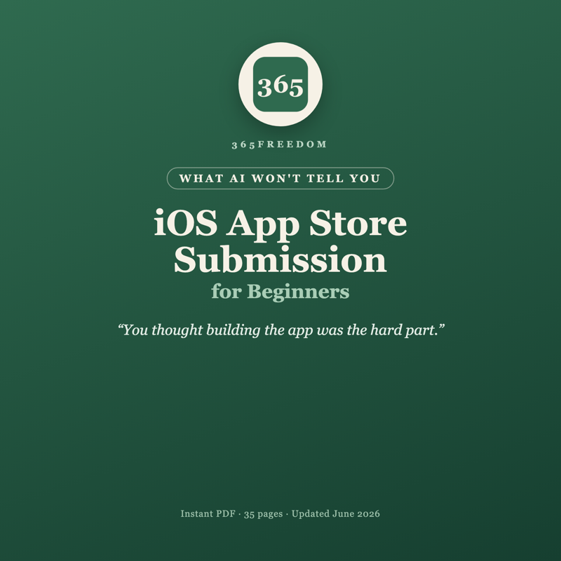 What AI Won't Tell You: iOS App Store Submission for Beginners — guide cover