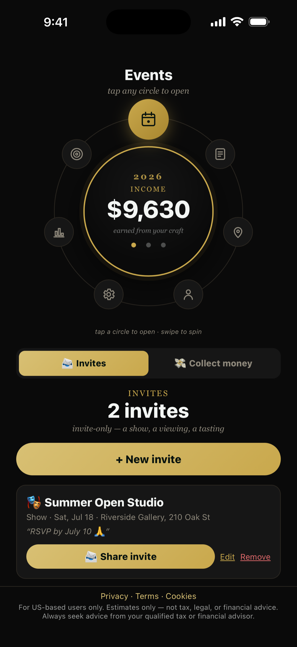 Event invites